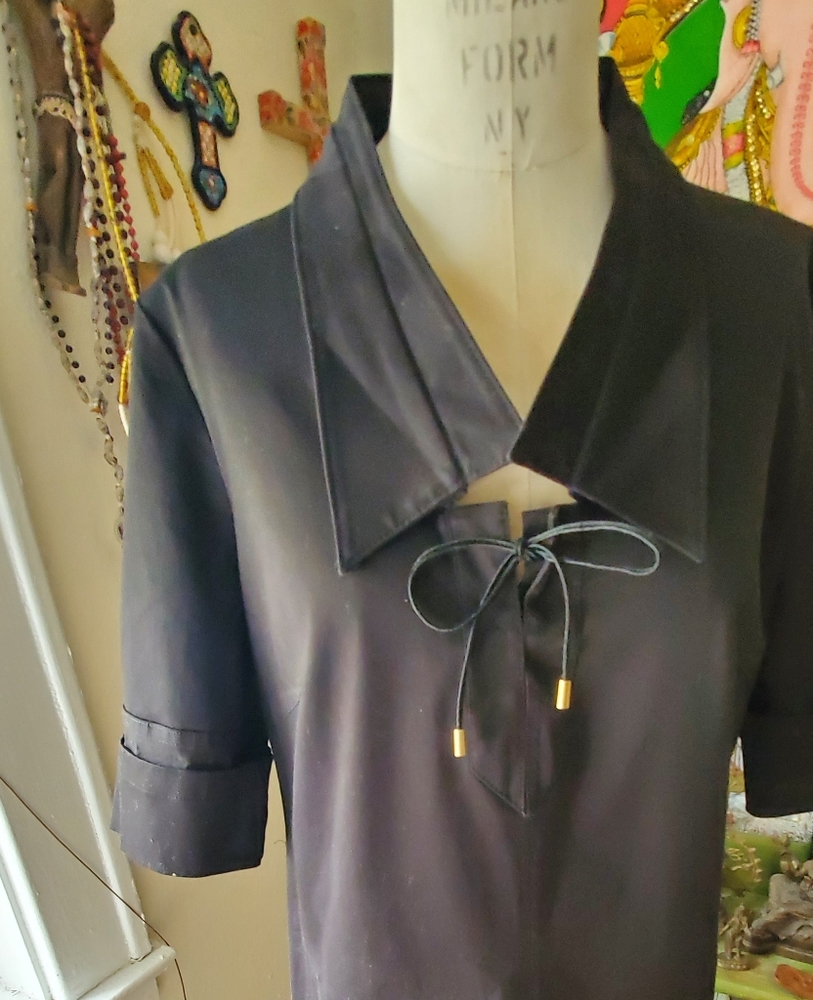 Escada black shift dress